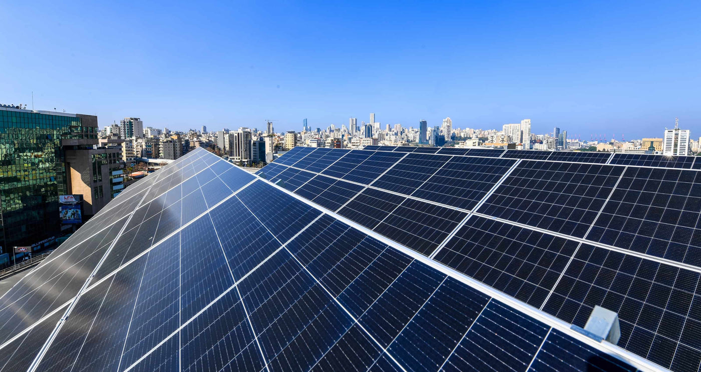 ME Green Homepage Banner of Solar Panel Installation - Desktop Version
